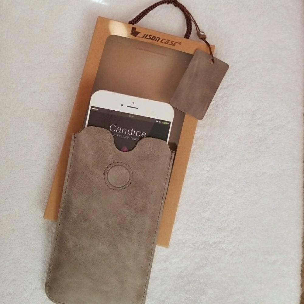 Jison cell LEATHER phone case